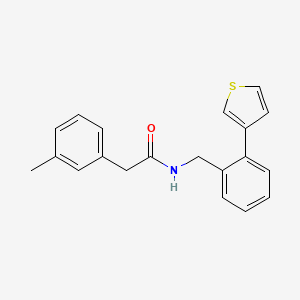 N-(2-(thiophen-3-yl)benzyl)-2-(m-tolyl)acetamide