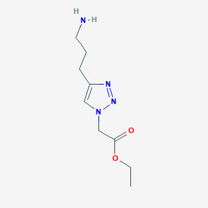 Ethyl 2-[4-(3-aminopropyl)triazol-1-yl]acetate