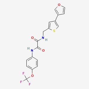 N-[[4-(Furan-3-yl)thiophen-2-yl]methyl]-N'-[4-(trifluoromethoxy)phenyl]oxamide