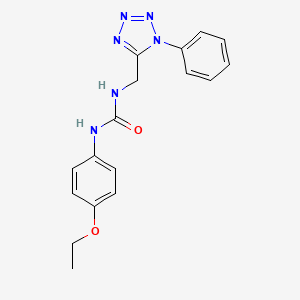 molecular formula C17H18N6O2 B2825878 1-(4-ethoxyphenyl)-3-((1-phenyl-1H-tetrazol-5-yl)methyl)urea CAS No. 1005306-96-6