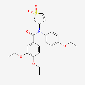 N-(1,1-dioxido-2,3-dihydrothiophen-3-yl)-3,4-diethoxy-N-(4-ethoxyphenyl)benzamide