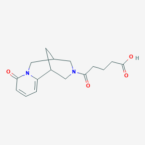 molecular formula C16H20N2O4 B2825896 5-Oxo-5-(6-oxo-7,11-diazatricyclo[7.3.1.0~2,7~]trideca-2,4-dien-11-yl)pentanoic acid CAS No. 904261-70-7