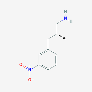 (2R)-2-Methyl-3-(3-nitrophenyl)propan-1-amine