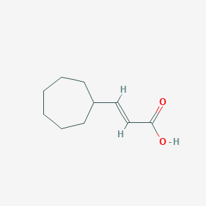 molecular formula C10H16O2 B2825904 3-环庚基丙-2-烯酸 CAS No. 4401-28-9