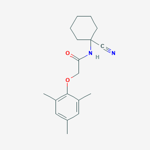 molecular formula C18H24N2O2 B2825911 N-(1-cyanocyclohexyl)-2-(2,4,6-trimethylphenoxy)acetamide CAS No. 1110907-73-7