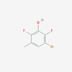 molecular formula C7H5BrF2O B2825922 3-Bromo-2,6-difluoro-5-methylphenol CAS No. 1780848-69-2