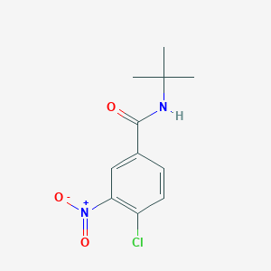 molecular formula C11H13ClN2O3 B2825929 N-叔丁基-4-氯-3-硝基苯甲酰胺 CAS No. 110723-51-8