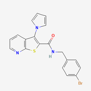 N-(4-bromobenzyl)-3-(1H-pyrrol-1-yl)thieno[2,3-b]pyridine-2-carboxamide