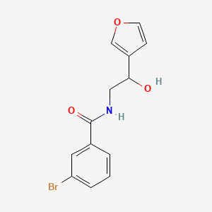 molecular formula C13H12BrNO3 B2825958 3-溴-N-(2-(呋喃-3-基)-2-羟基乙基)苯甲酰胺 CAS No. 1396810-28-8