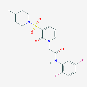 N-(2,5-difluorophenyl)-2-(3-((4-methylpiperidin-1-yl)sulfonyl)-2-oxopyridin-1(2H)-yl)acetamide