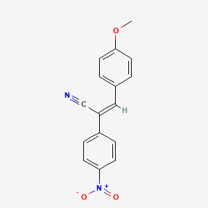 (Z)-3-(4-methoxyphenyl)-2-(4-nitrophenyl)prop-2-enenitrile