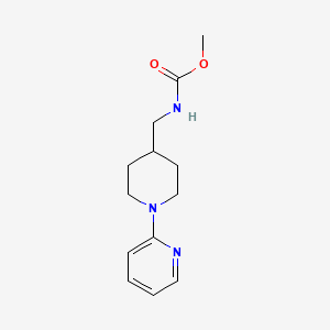 molecular formula C13H19N3O2 B2825975 Methyl ((1-(pyridin-2-yl)piperidin-4-yl)methyl)carbamate CAS No. 1234791-76-4