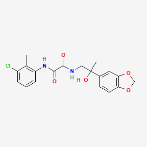 N1-(2-(benzo[d][1,3]dioxol-5-yl)-2-hydroxypropyl)-N2-(3-chloro-2-methylphenyl)oxalamide