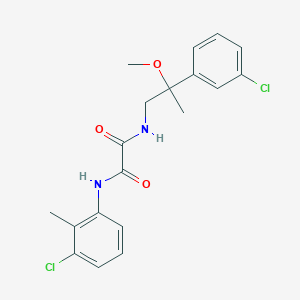 N1-(3-chloro-2-methylphenyl)-N2-(2-(3-chlorophenyl)-2-methoxypropyl)oxalamide