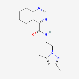 N-[2-(3,5-Dimethylpyrazol-1-yl)ethyl]-5,6,7,8-tetrahydroquinazoline-4-carboxamide