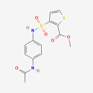 Methyl 3-({[4-(acetylamino)phenyl]amino}sulfonyl)thiophene-2-carboxylate