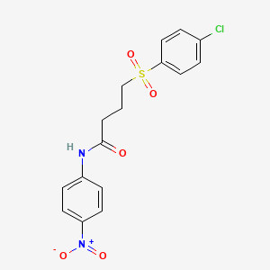 4-((4-chlorophenyl)sulfonyl)-N-(4-nitrophenyl)butanamide