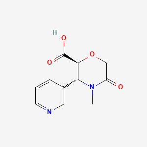 (2S,3R)-4-methyl-5-oxo-3-(pyridin-3-yl)morpholine-2-carboxylic acid
