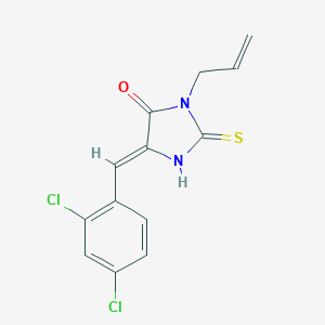 molecular formula C13H10Cl2N2OS B282606 3-allyl-5-(2,4-dichlorobenzylidene)-2-sulfanyl-3,5-dihydro-4H-imidazol-4-one 