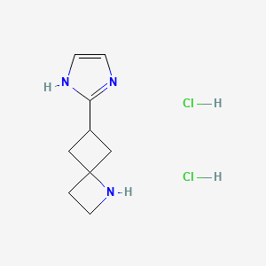 6-(1H-Imidazol-2-yl)-1-azaspiro[3.3]heptane;dihydrochloride