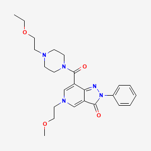 7-(4-(2-ethoxyethyl)piperazine-1-carbonyl)-5-(2-methoxyethyl)-2-phenyl-2H-pyrazolo[4,3-c]pyridin-3(5H)-one
