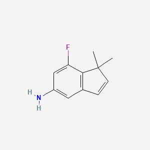 7-Fluoro-1,1-dimethyl-1H-inden-5-amine