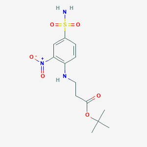 Tert-butyl 3-(2-nitro-4-sulfamoylanilino)propanoate