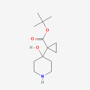 Tert-butyl 1-(4-hydroxypiperidin-4-yl)cyclopropane-1-carboxylate