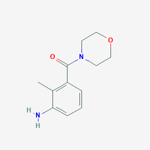 molecular formula C12H16N2O2 B2826091 2-Methyl-3-(morpholine-4-carbonyl)aniline CAS No. 926267-12-1