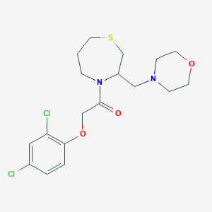 2-(2,4-Dichlorophenoxy)-1-(3-(morpholinomethyl)-1,4-thiazepan-4-yl)ethanone