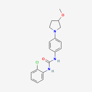 1-(2-Chlorophenyl)-3-(4-(3-methoxypyrrolidin-1-yl)phenyl)urea