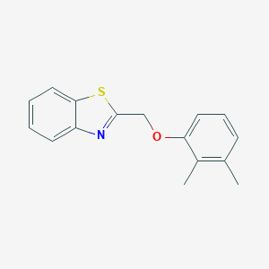molecular formula C16H15NOS B282612 1,3-Benzothiazol-2-ylmethyl 2,3-dimethylphenyl ether 