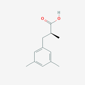 molecular formula C12H16O2 B2826125 (2S)-3-(3,5-Dimethylphenyl)-2-methylpropanoic acid CAS No. 2248186-96-9