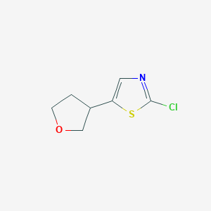 2-Chloro-5-(tetrahydrofuran-3-YL)thiazole