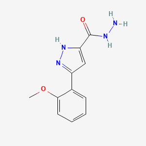 3-(2-methoxyphenyl)-1H-pyrazole-5-carbohydrazide