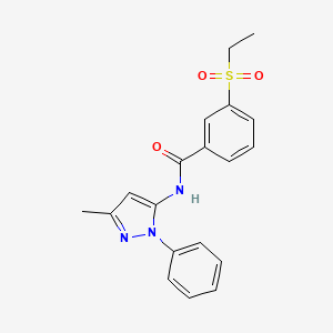 3-(ethylsulfonyl)-N-(3-methyl-1-phenyl-1H-pyrazol-5-yl)benzamide