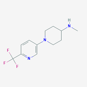 N-Methyl-1-[6-(trifluoromethyl)pyridin-3-yl]piperidin-4-amine