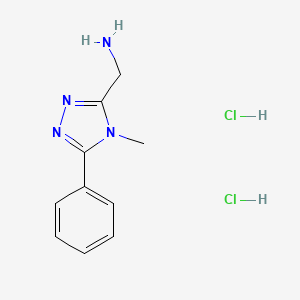 (4-Methyl-5-phenyl-4H-1,2,4-triazol-3-yl)methanamine dihydrochloride
