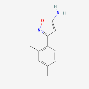 molecular formula C11H12N2O B2826150 3-(2,4-Dimethylphenyl)-1,2-oxazol-5-amine CAS No. 119162-45-7