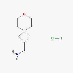 molecular formula C9H18ClNO B2826151 7-Oxaspiro[3.5]nonan-2-ylmethanamine hydrochloride CAS No. 2250243-27-5