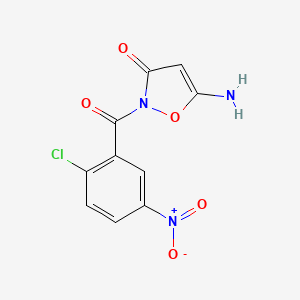 5-amino-2-[(2-chloro-5-nitrophenyl)carbonyl]-1,2-oxazol-3(2H)-one