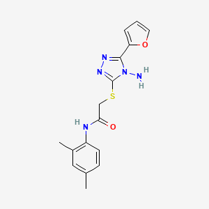 2-{[4-amino-5-(furan-2-yl)-4H-1,2,4-triazol-3-yl]sulfanyl}-N-(2,4-dimethylphenyl)acetamide