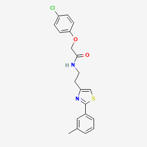 2-(4-chlorophenoxy)-N-(2-(2-(m-tolyl)thiazol-4-yl)ethyl)acetamide