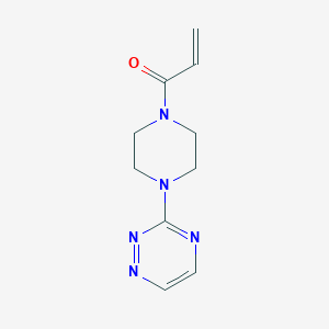 1-[4-(1,2,4-Triazin-3-yl)piperazin-1-yl]prop-2-en-1-one