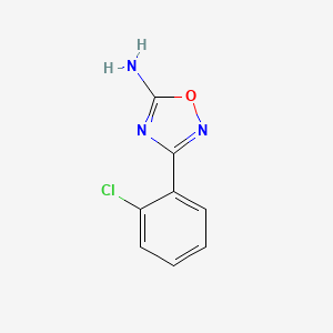 molecular formula C8H6ClN3O B2826169 3-(2-Chlorophenyl)-1,2,4-oxadiazol-5-amine CAS No. 1225851-81-9