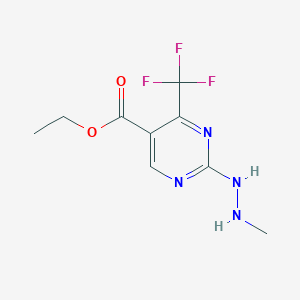 Ethyl 2-(2-methylhydrazinyl)-4-(trifluoromethyl)pyrimidine-5-carboxylate