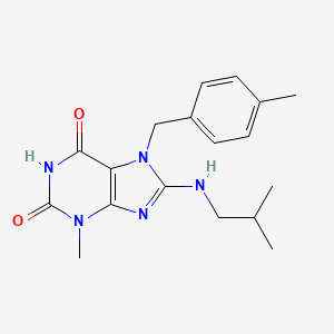 8-(isobutylamino)-3-methyl-7-(4-methylbenzyl)-1H-purine-2,6(3H,7H)-dione