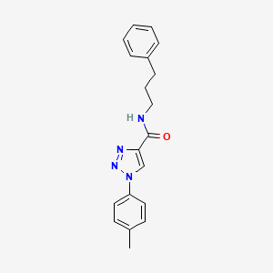 molecular formula C19H20N4O B2826191 1-(4-methylphenyl)-N-(3-phenylpropyl)-1H-1,2,3-triazole-4-carboxamide CAS No. 1105215-05-1