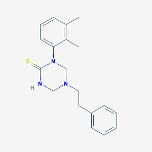molecular formula C19H23N3S B282620 1-(2,3-Dimethylphenyl)-5-(2-phenylethyl)-1,3,5-triazinane-2-thione 