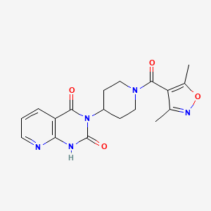 3-(1-(3,5-dimethylisoxazole-4-carbonyl)piperidin-4-yl)pyrido[2,3-d]pyrimidine-2,4(1H,3H)-dione